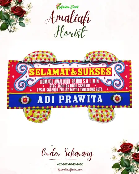 Papan Bunga Ucapan Selamat Cijantra